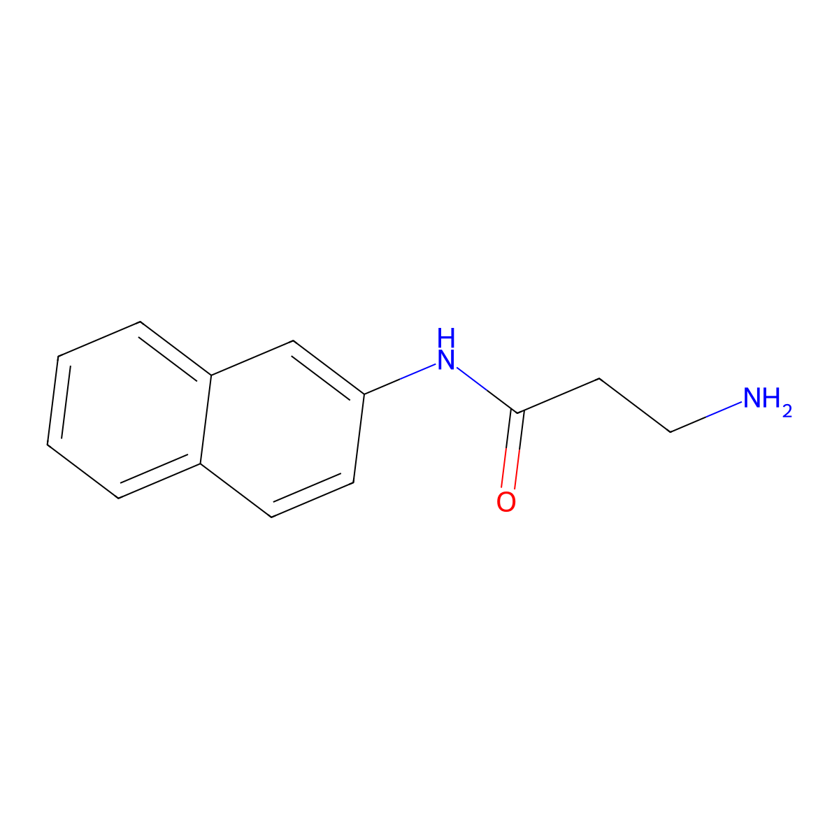 3-amino-N-(naphthalen-2-yl)propanamide molecular structure, CAS 1283768-30-8