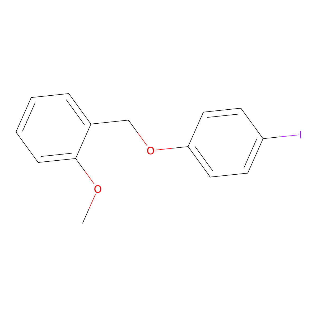 1-(4-Iodophenoxymethyl)-2-methoxybenzene molecular structure, CAS 1283877-88-2