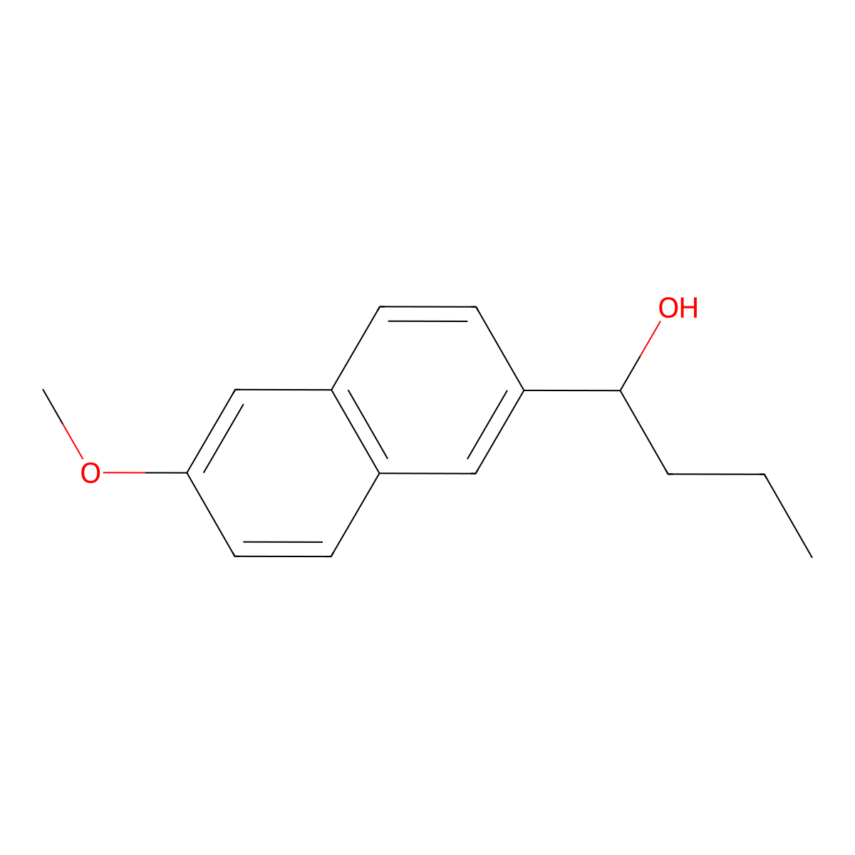 1-(6-Methoxynaphthalen-2-yl)butan-1-ol molecular structure, CAS 1283929-07-6