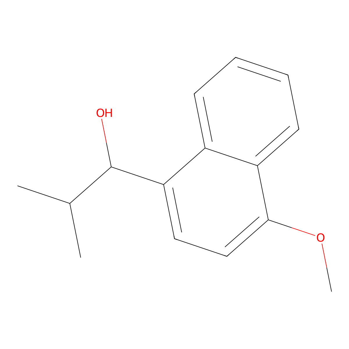 4-Methoxy-alpha-(1-methylethyl)-1-naphthalenemethanol molecular structure, CAS 1283943-07-6
