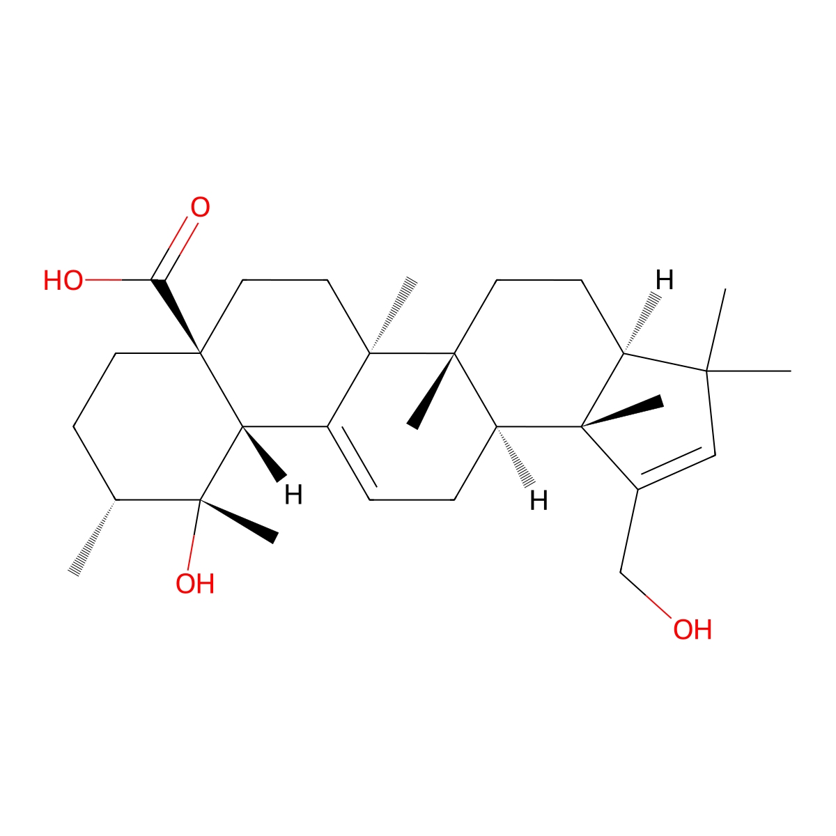Hyptadienic acid molecular structure, CAS 128397-09-1