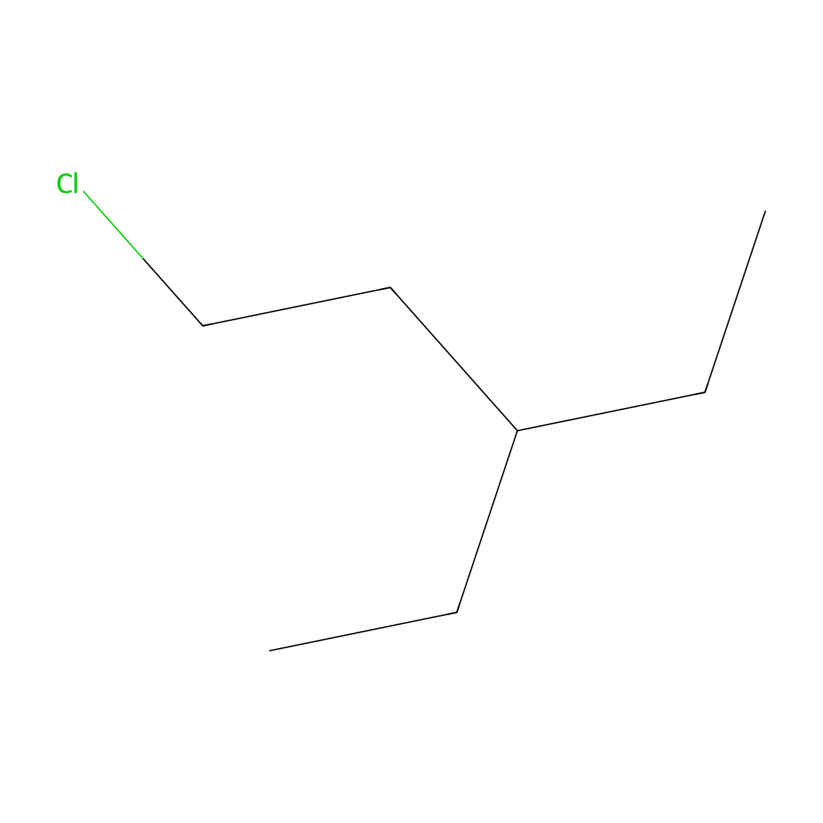 1-Chloro-3-ethylpentane molecular structure, CAS 128399-47-3