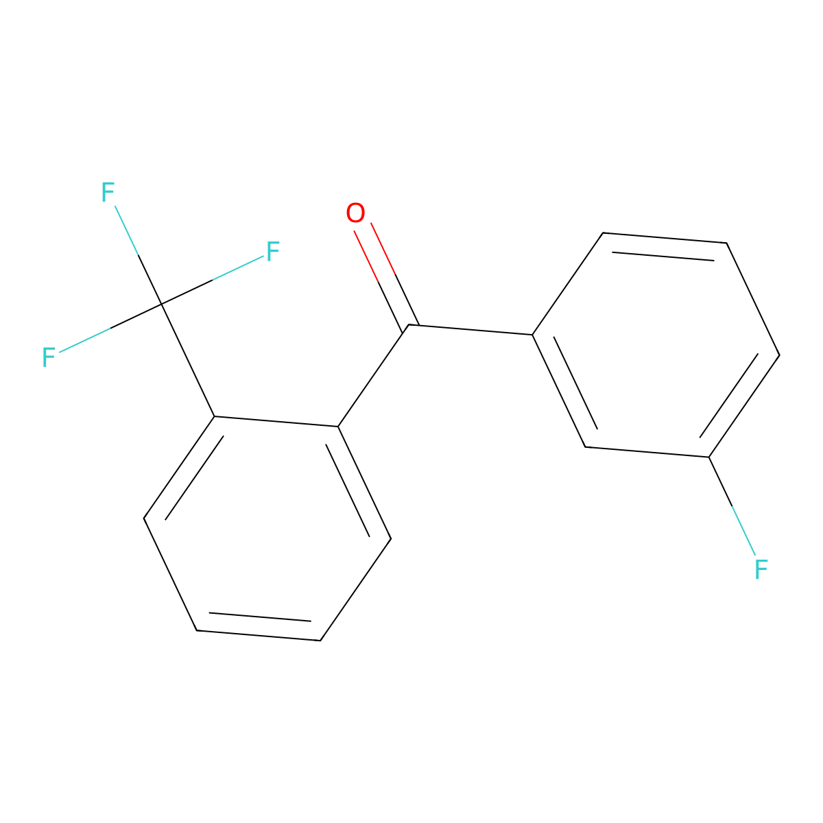 Methanone, (3-fluorophenyl)[2-(trifluoromethyl)phenyl]- molecular structure, CAS 1284000-57-2