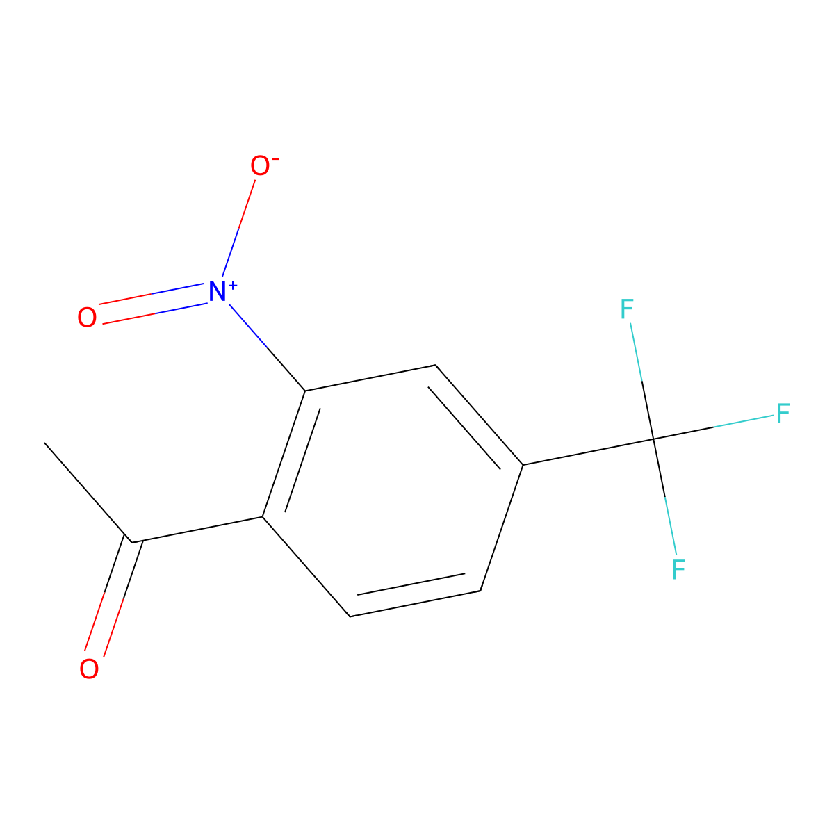 1-(2-Nitro-4-(trifluoromethyl)phenyl)ethanone molecular structure, CAS 128403-22-5
