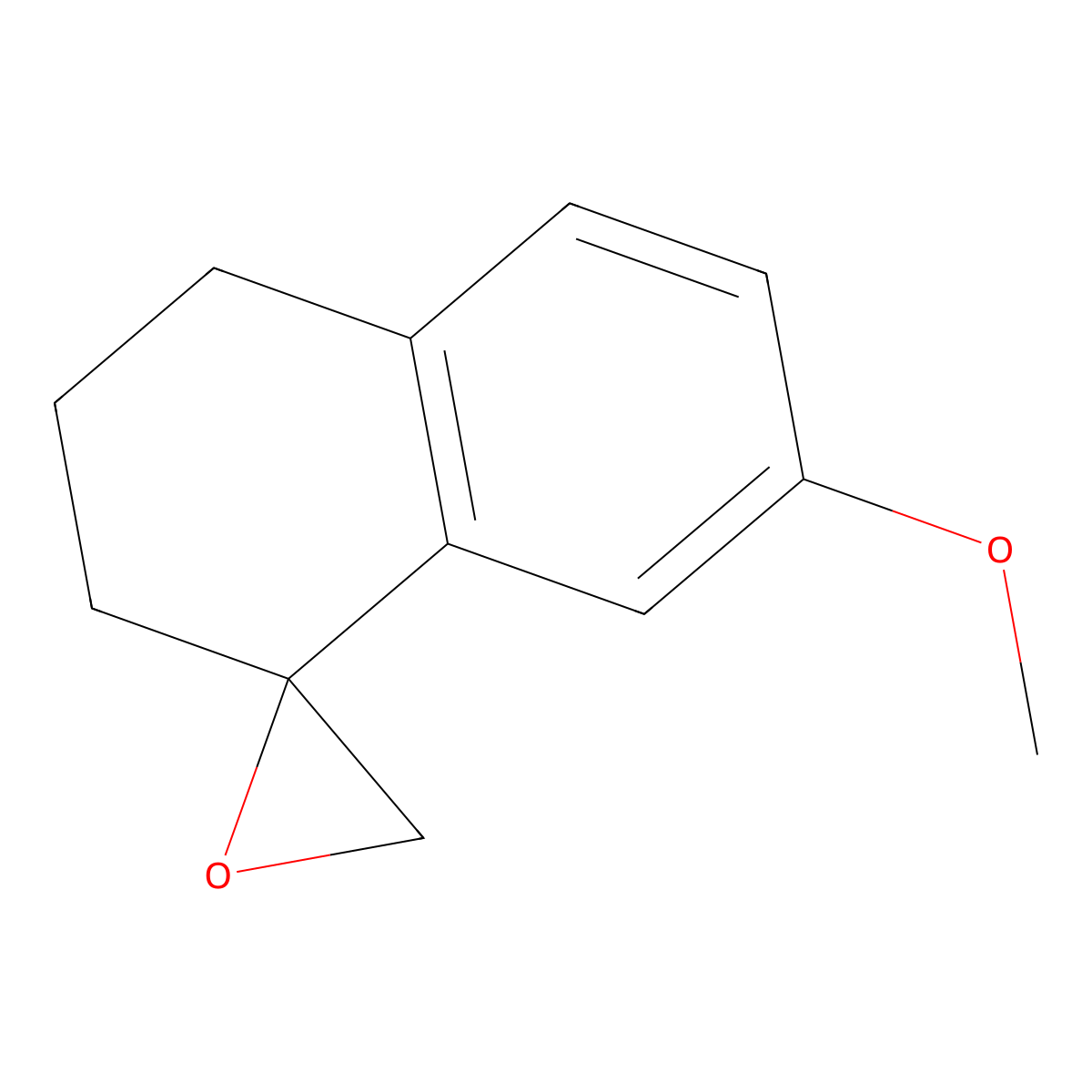 7-Methoxy-3,4-dihydro-2h-spiro[naphthalene-1,2'-oxirane] molecular structure, CAS 128405-60-7