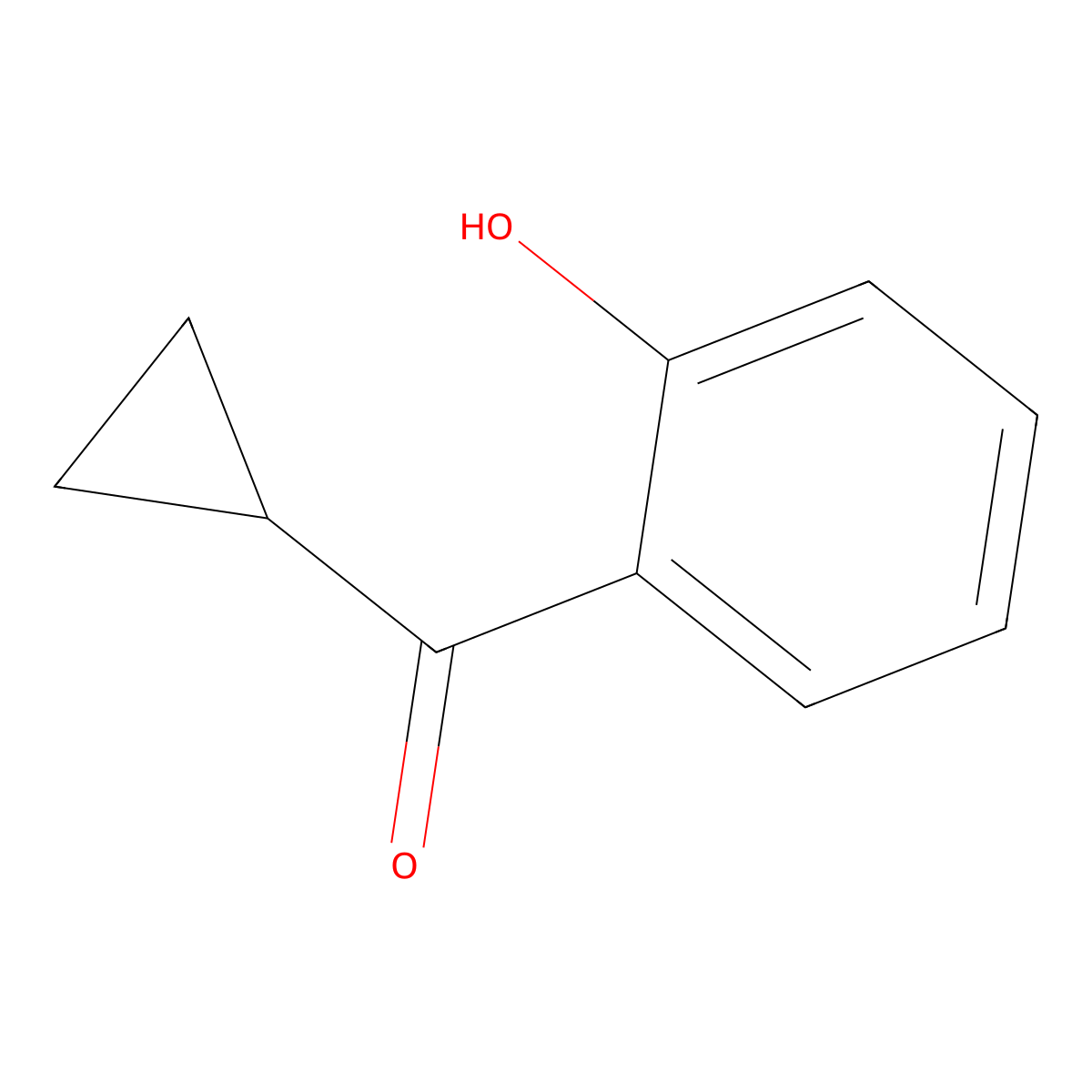 Cyclopropyl(2-hydroxyphenyl)methanone molecular structure, CAS 128405-69-6