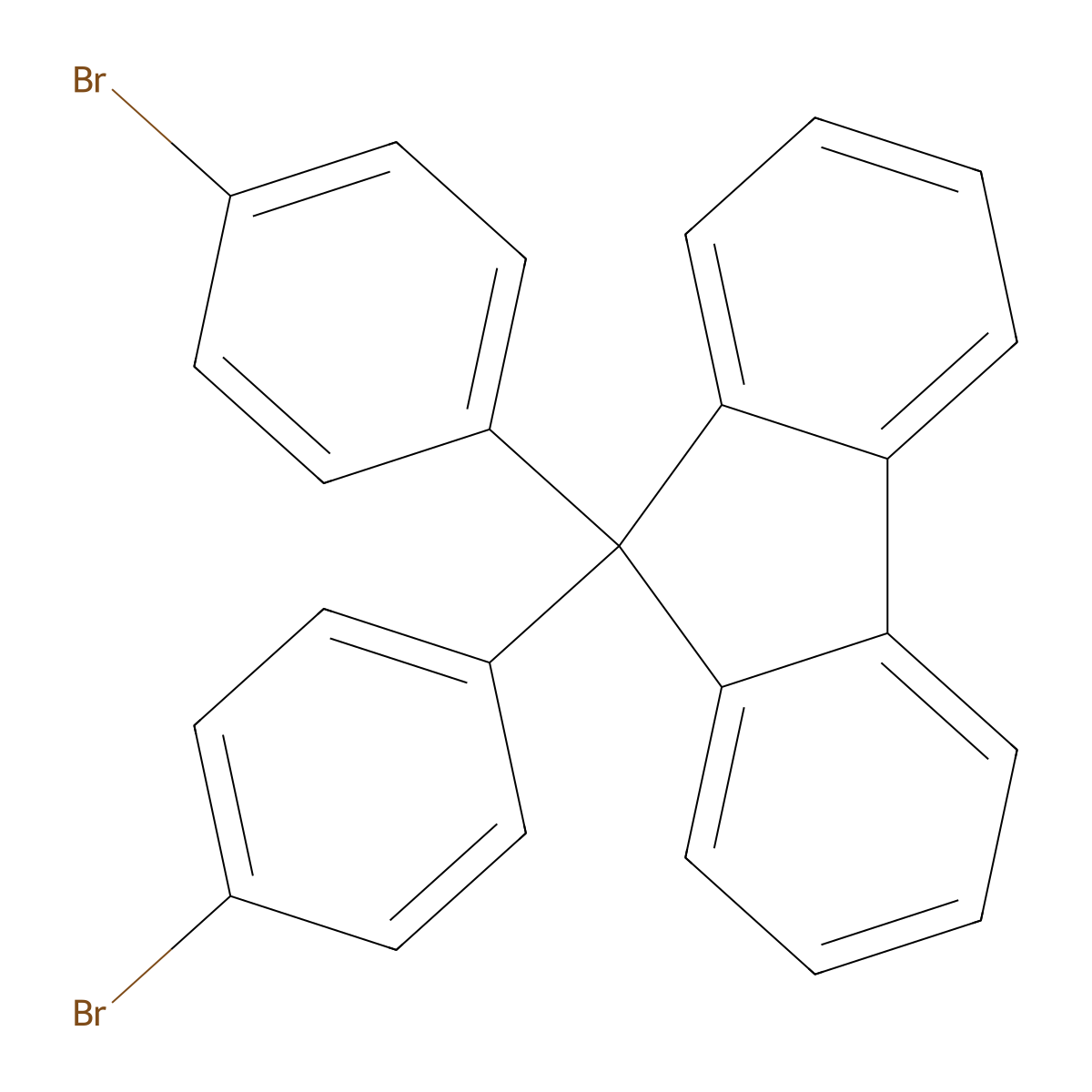 9,9-Bis(4-bromophenyl)fluorene molecular structure, CAS 128406-10-0