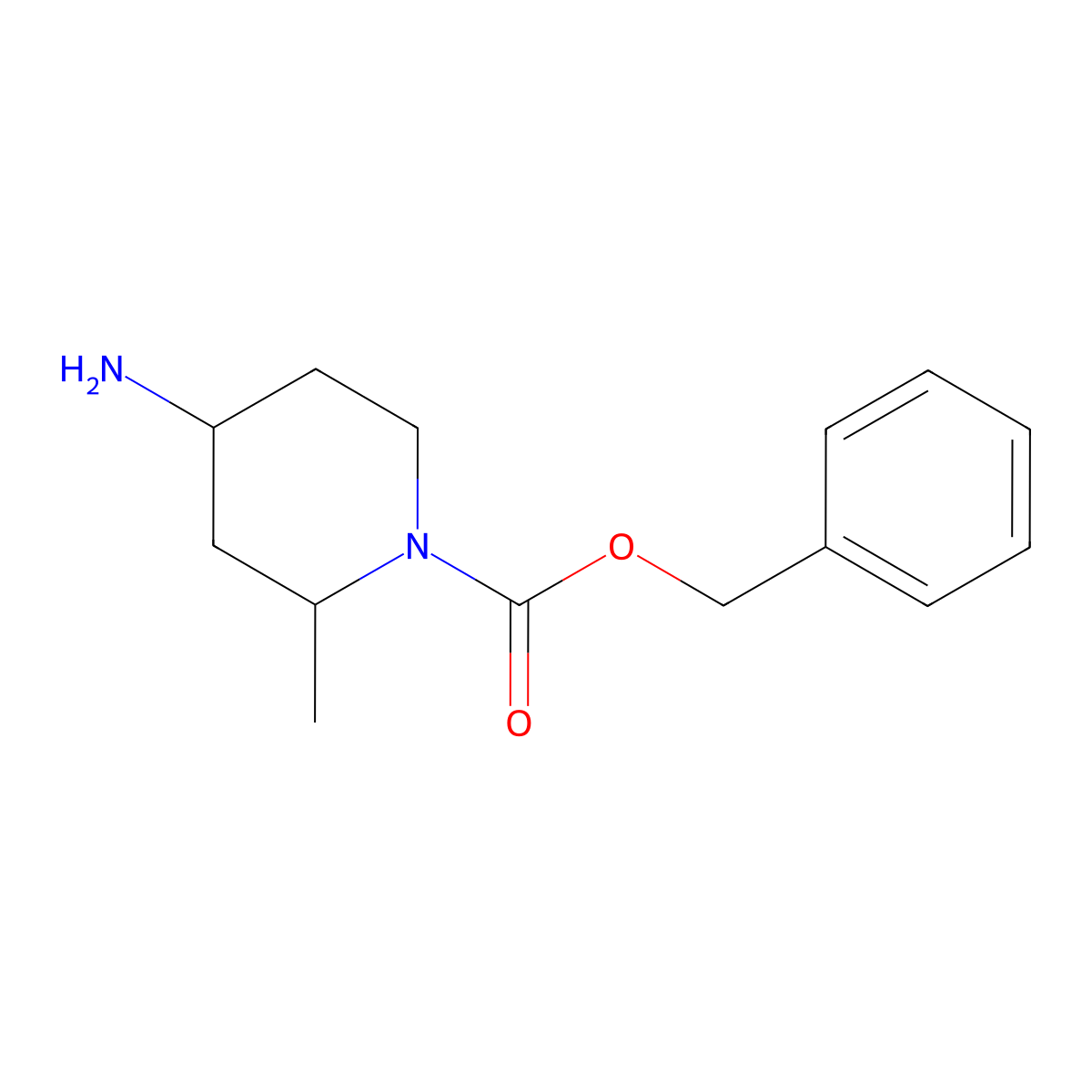 4-Amino-2-methyl-piperidine-1-carboxylic acid benzyl ester molecular structure, CAS 1284084-57-6