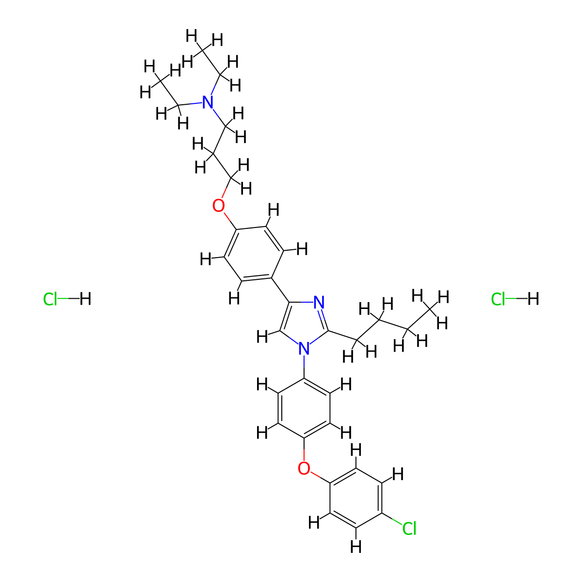 Azeliragon HCl molecular structure, CAS 1284150-65-7