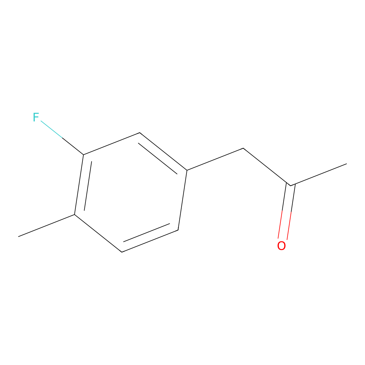 1-(3-Fluoro-4-methylphenyl)propan-2-one molecular structure, CAS 1284216-63-2