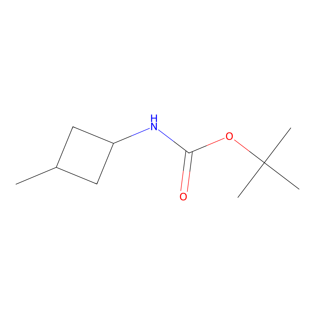 Tert-butyl (3-methylcyclobutyl)carbamate molecular structure, CAS 1284245-14-2