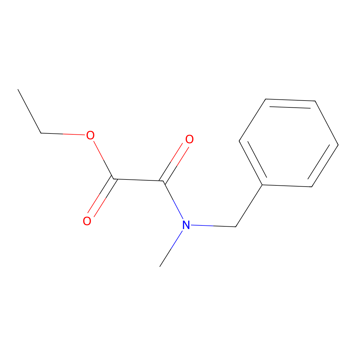 ethyl N-benzyl-N-methyloxamate molecular structure, CAS 128429-34-5