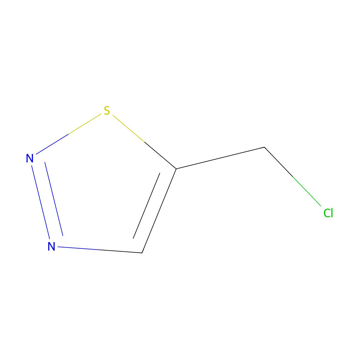5-(Chloromethyl)-1,2,3-thiadiazole molecular structure, CAS 1284385-87-0