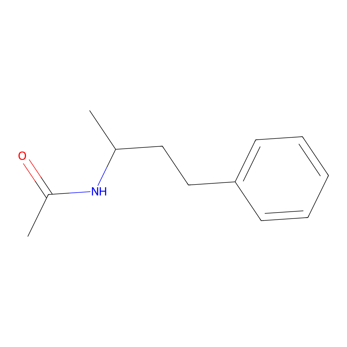 N-(1-Methyl-3-phenylpropyl)acetamide molecular structure, CAS 128442-57-9