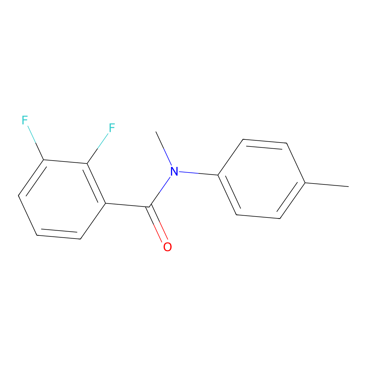 2,3-difluoro-N-methyl-N-(4-methylphenyl)benzamide molecular structure, CAS 1284444-35-4