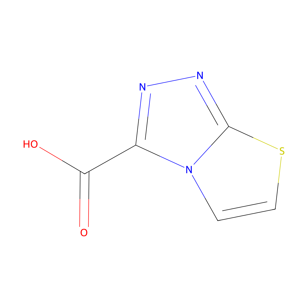 Thiazolo[2,3-c][1,2,4]triazole-3-carboxylic acid molecular structure, CAS 1284461-21-7