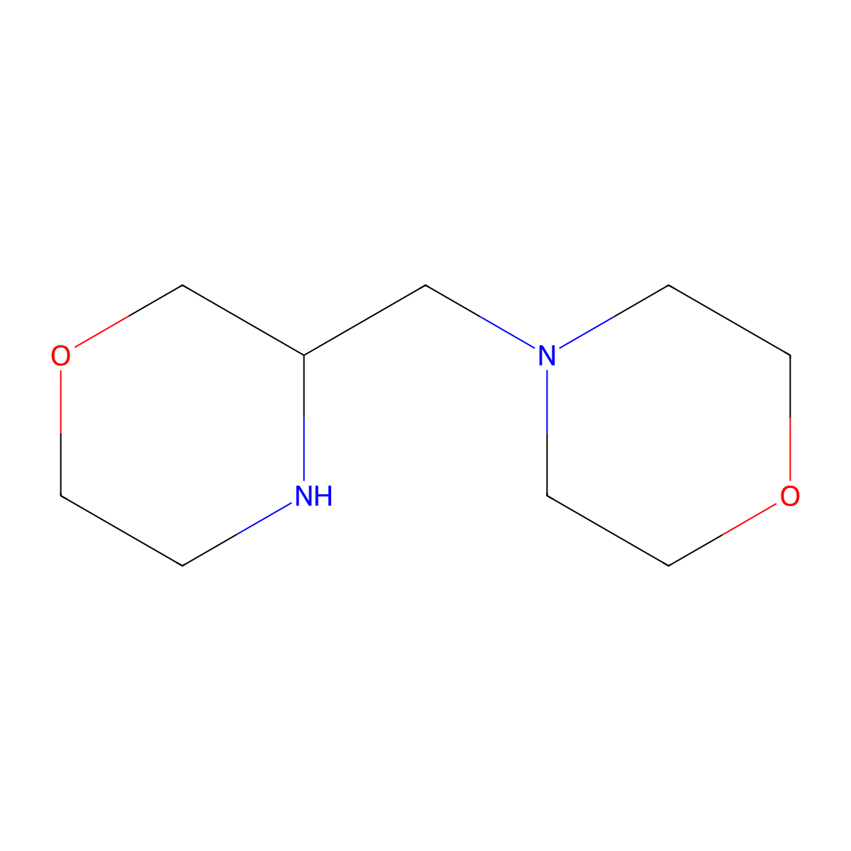 3-(Morpholinomethyl)morpholine molecular structure, CAS 128454-19-3