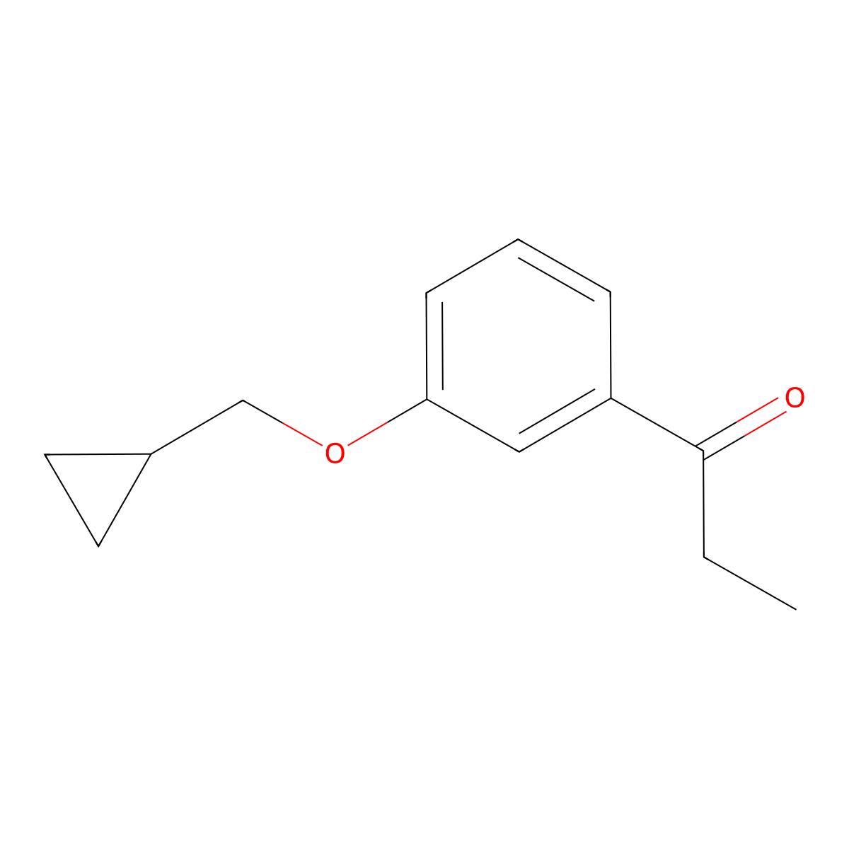 1-[3-(Cyclopropylmethoxy)phenyl]-1-propanone molecular structure, CAS 1284545-74-9