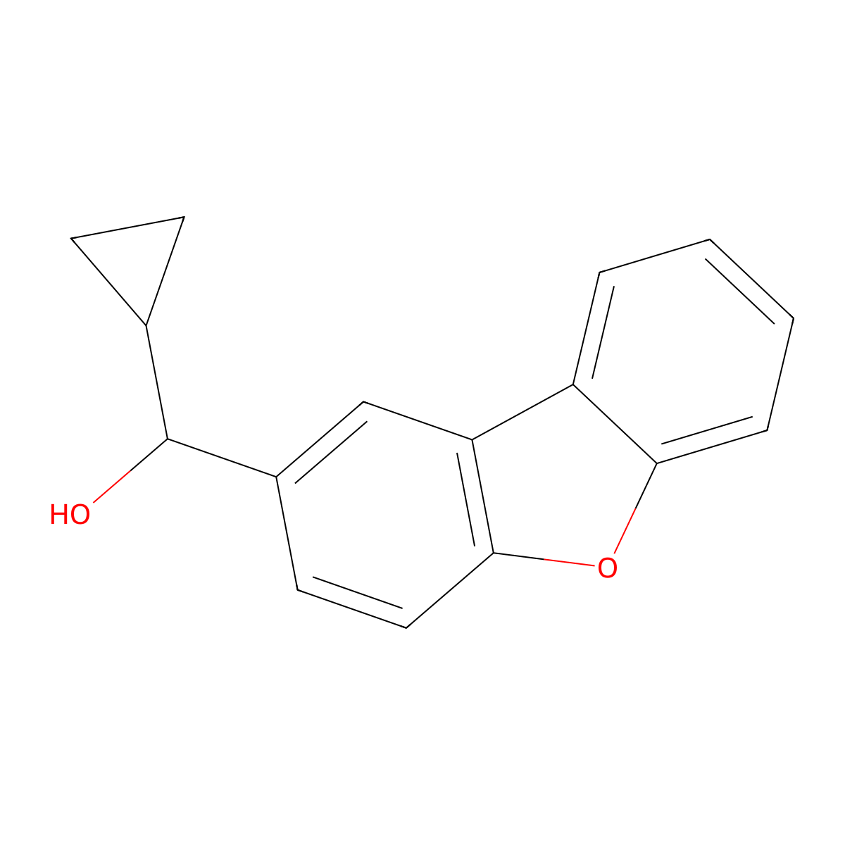 alpha-Cyclopropyl-2-dibenZofuranmethanol molecular structure, CAS 1284563-75-2