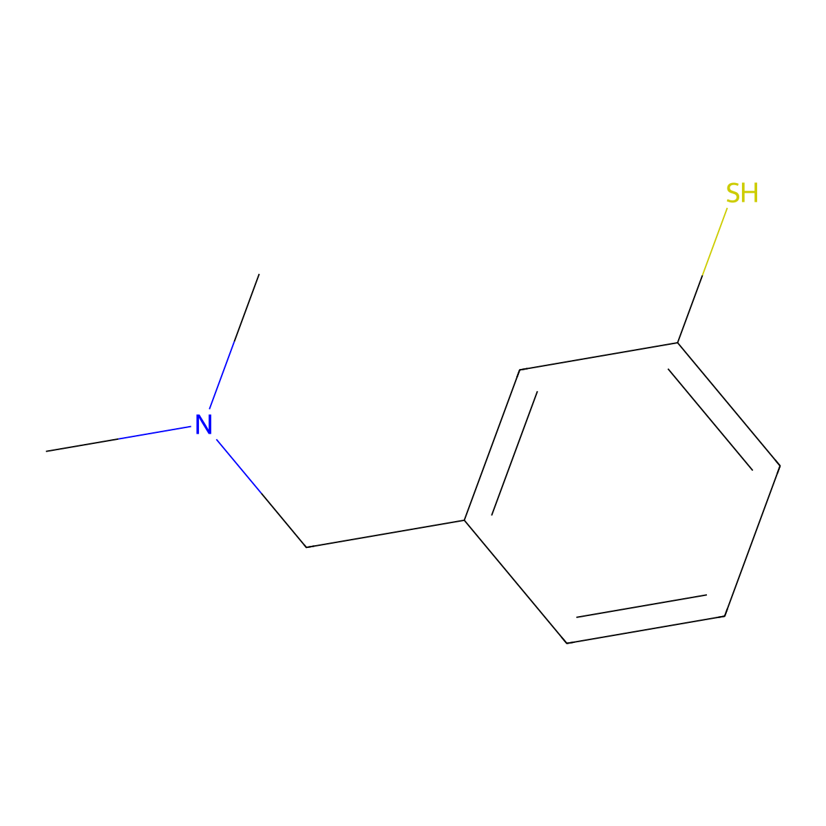 3-((Dimethylamino)methyl)benzenethiol hydrochloride molecular structure, CAS 128457-54-5