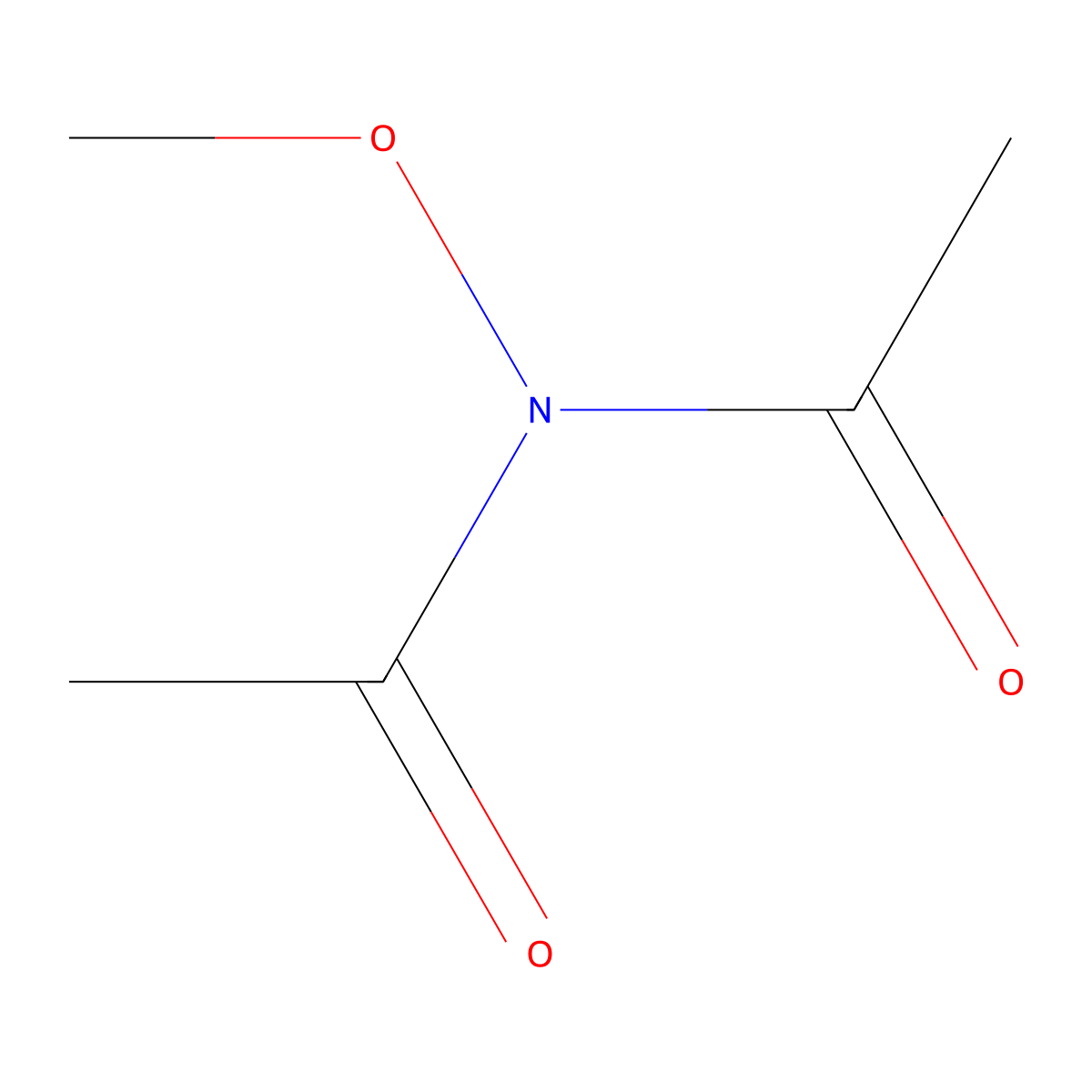 N,N-Diacetyl-O-methylhydroxylamine molecular structure, CAS 128459-09-6