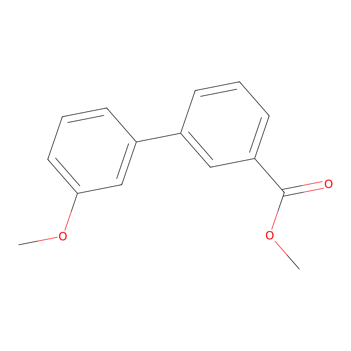 Methyl 3'-methoxy[1,1'-biphenyl]-3-carboxylate molecular structure, CAS 128460-75-3