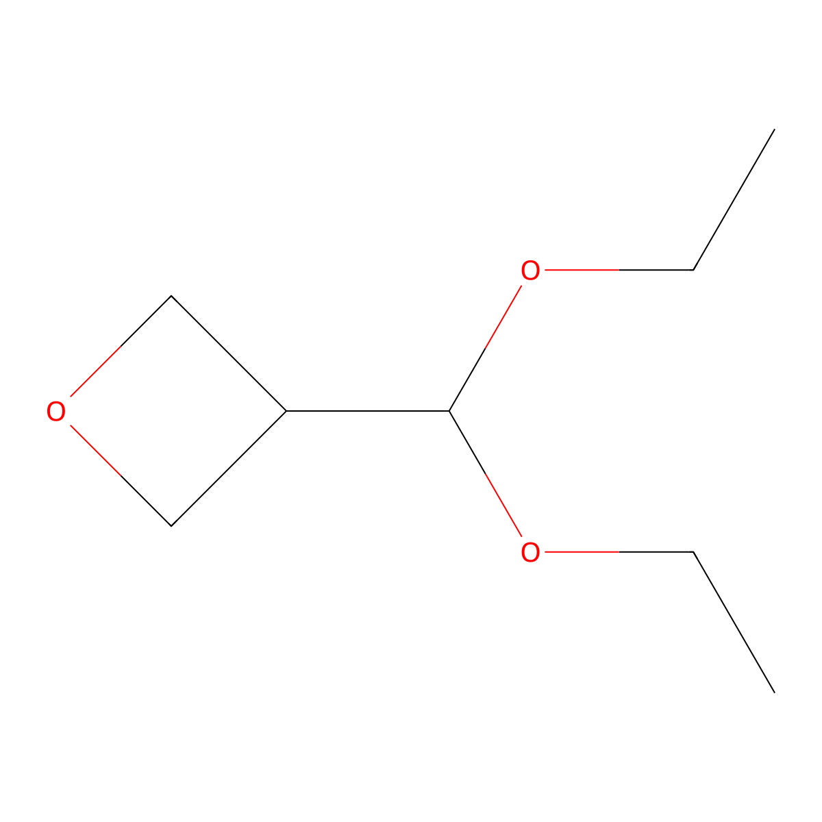 3-(Diethoxymethyl)oxetane molecular structure, CAS 1284614-76-1