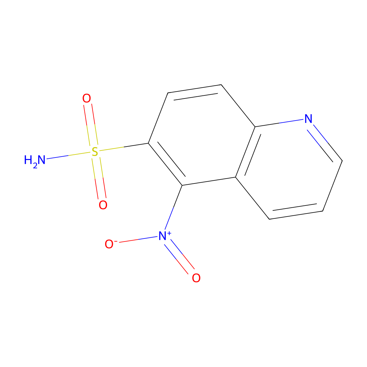 5-Nitroquinoline-6-sulfonamide molecular structure, CAS 1284616-53-0