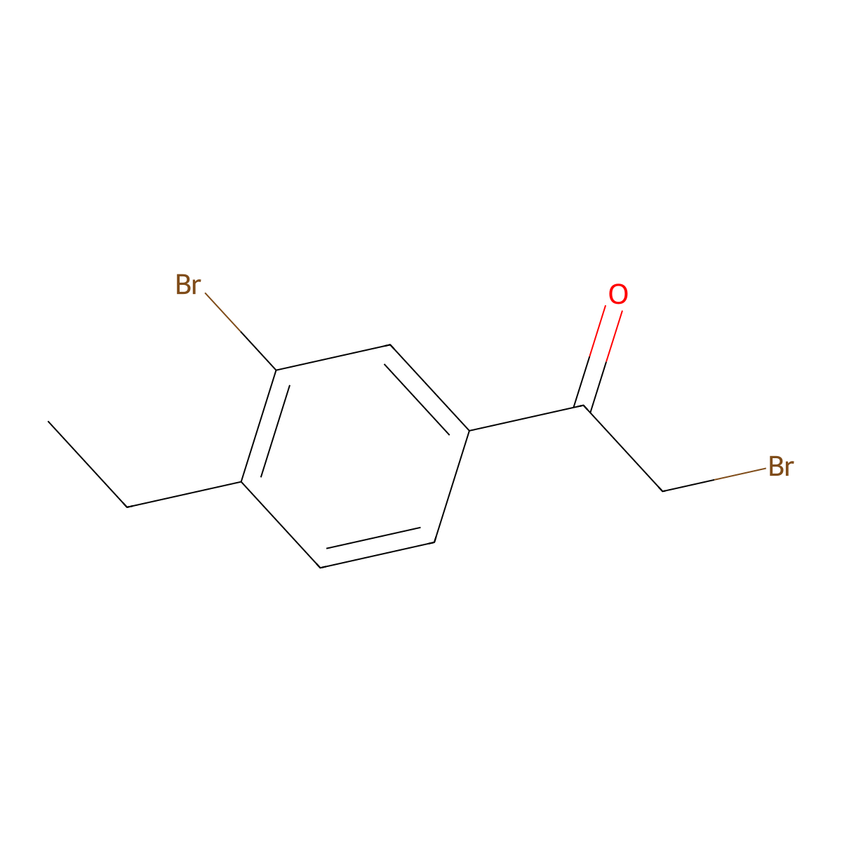 2-Bromo-1-(3-bromo-4-ethylphenyl)ethanone molecular structure, CAS 1284711-69-8