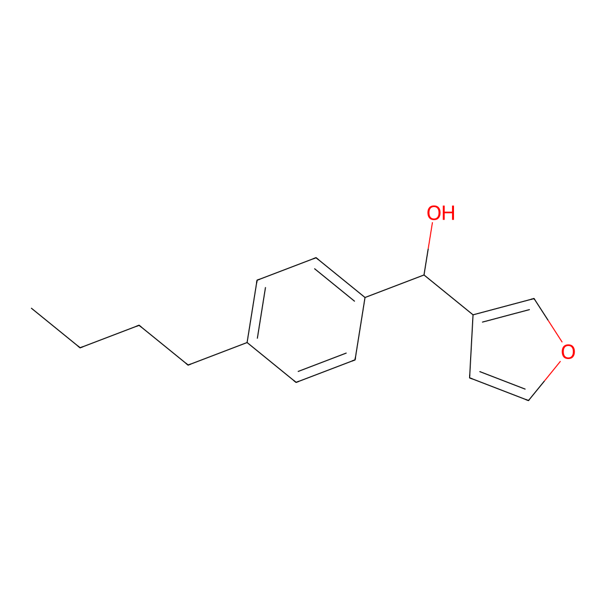 4-n-Butylphenyl(3-furyl)methanol molecular structure, CAS 1284734-32-2