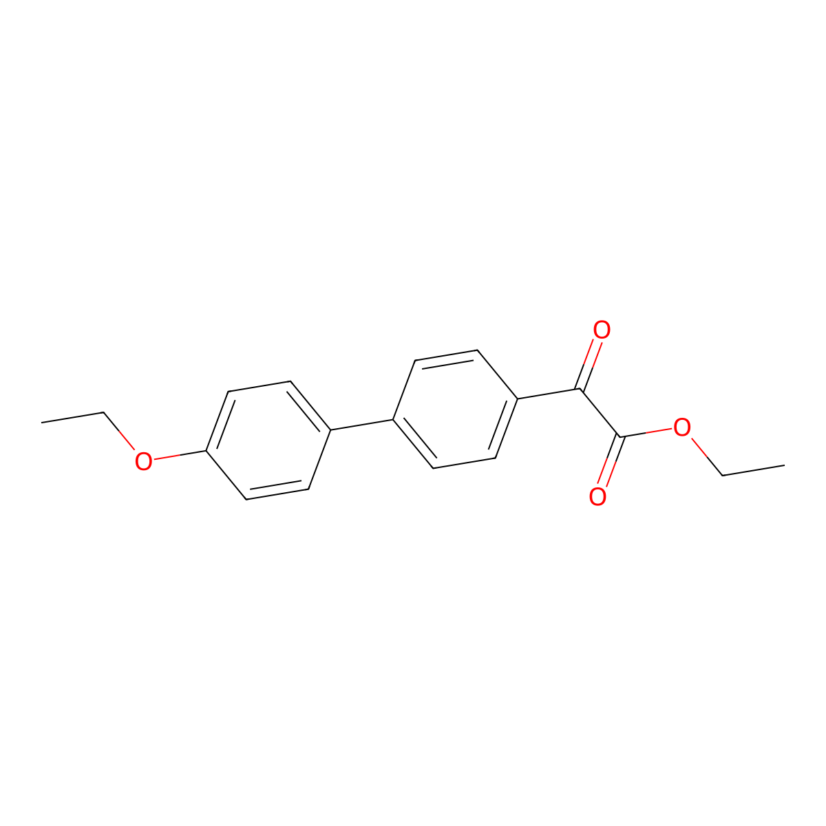 Ethyl 2-(4'-ethoxy-[1,1'-biphenyl]-4-yl)-2-oxoacetate molecular structure, CAS 1284778-56-8