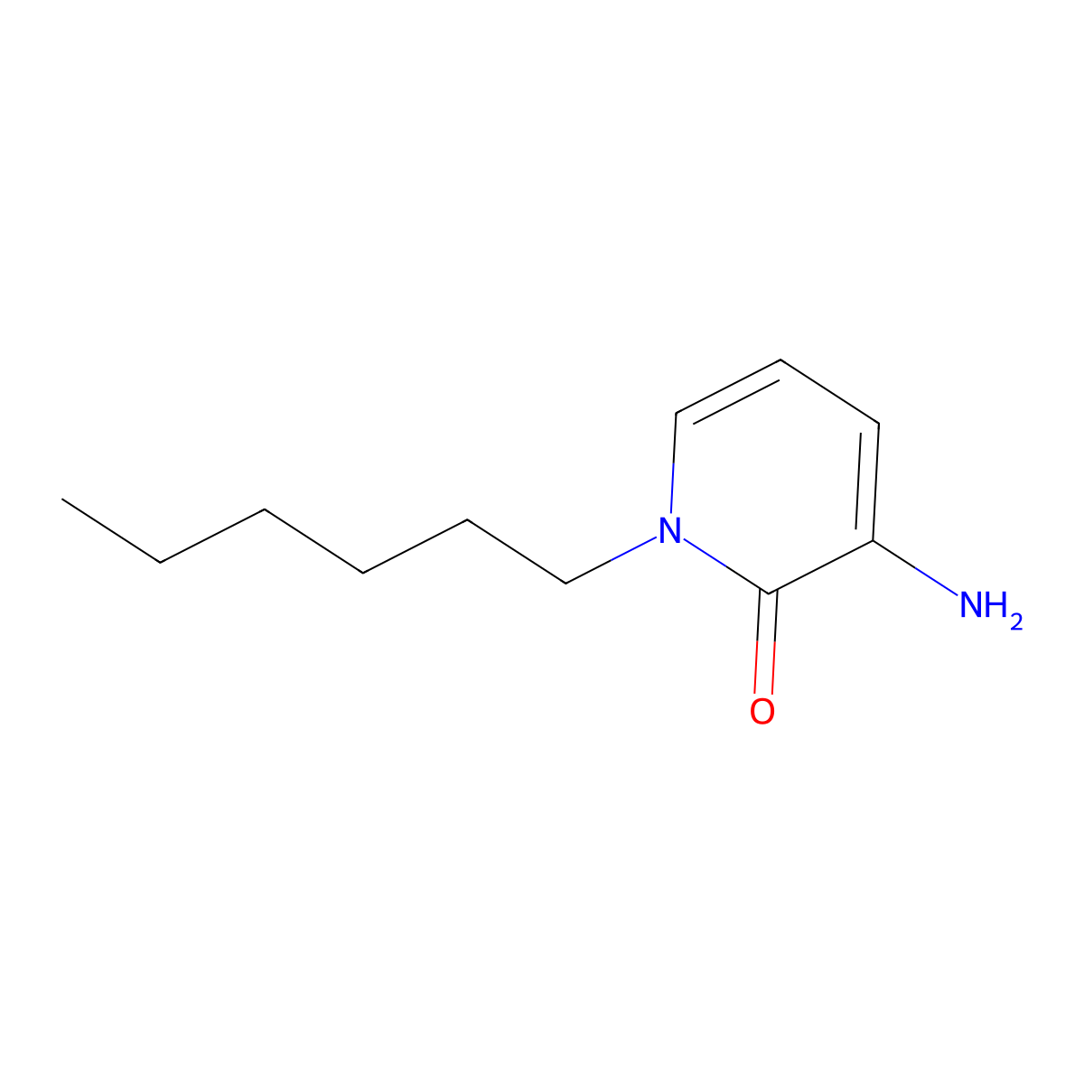 3-Amino-1-hexylpyridin-2(1h)-one molecular structure, CAS 1284794-67-7