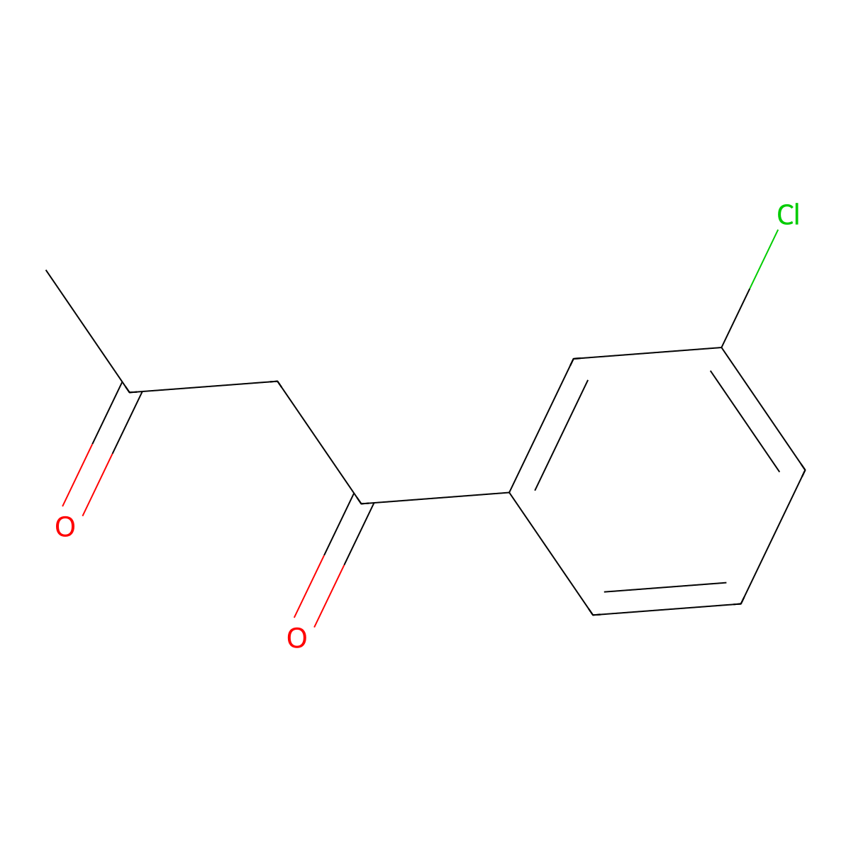 1-(3-Chlorophenyl)butane-1,3-dione molecular structure, CAS 128486-09-9