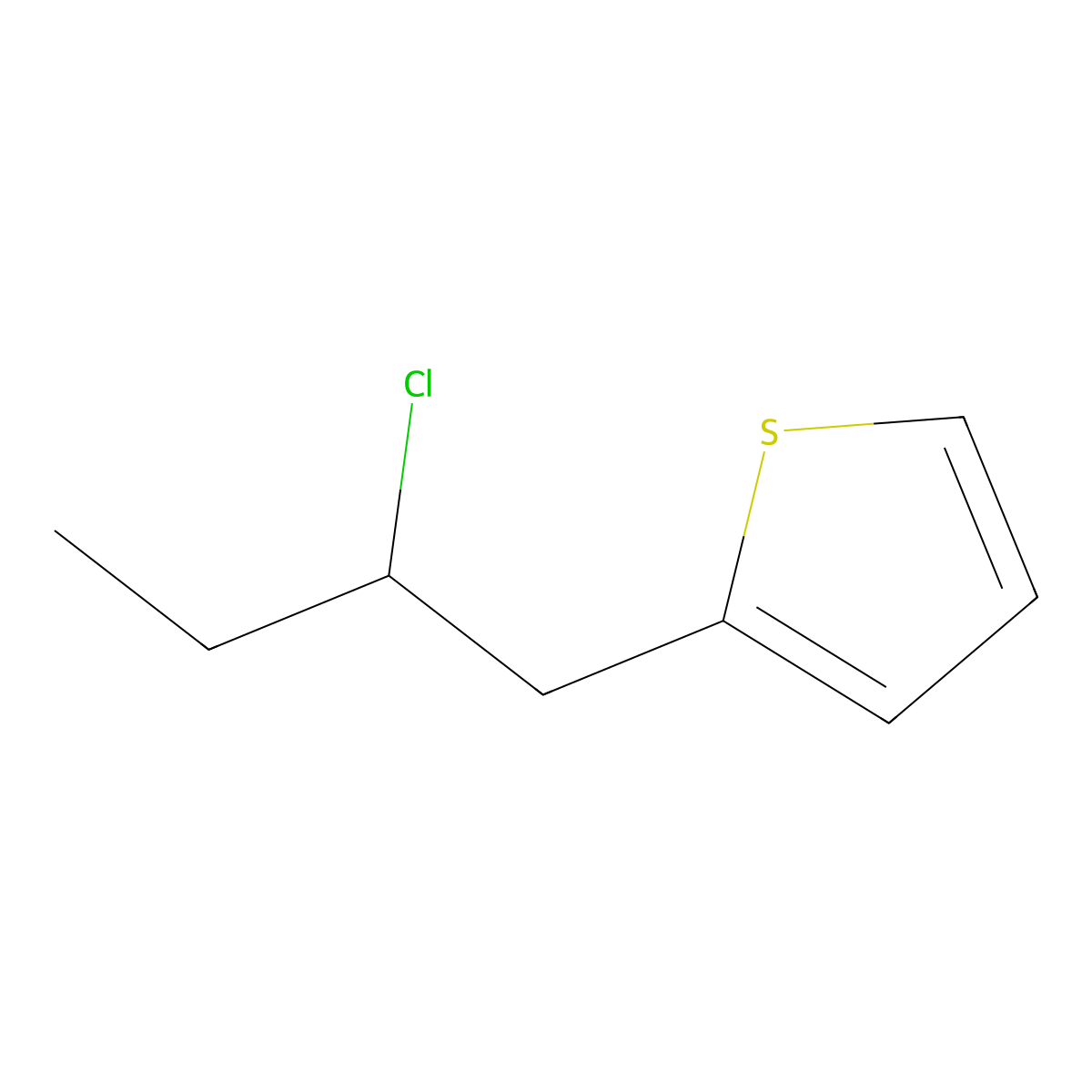 2-(2-Chlorobutyl)thiophene molecular structure, CAS 1284883-43-7