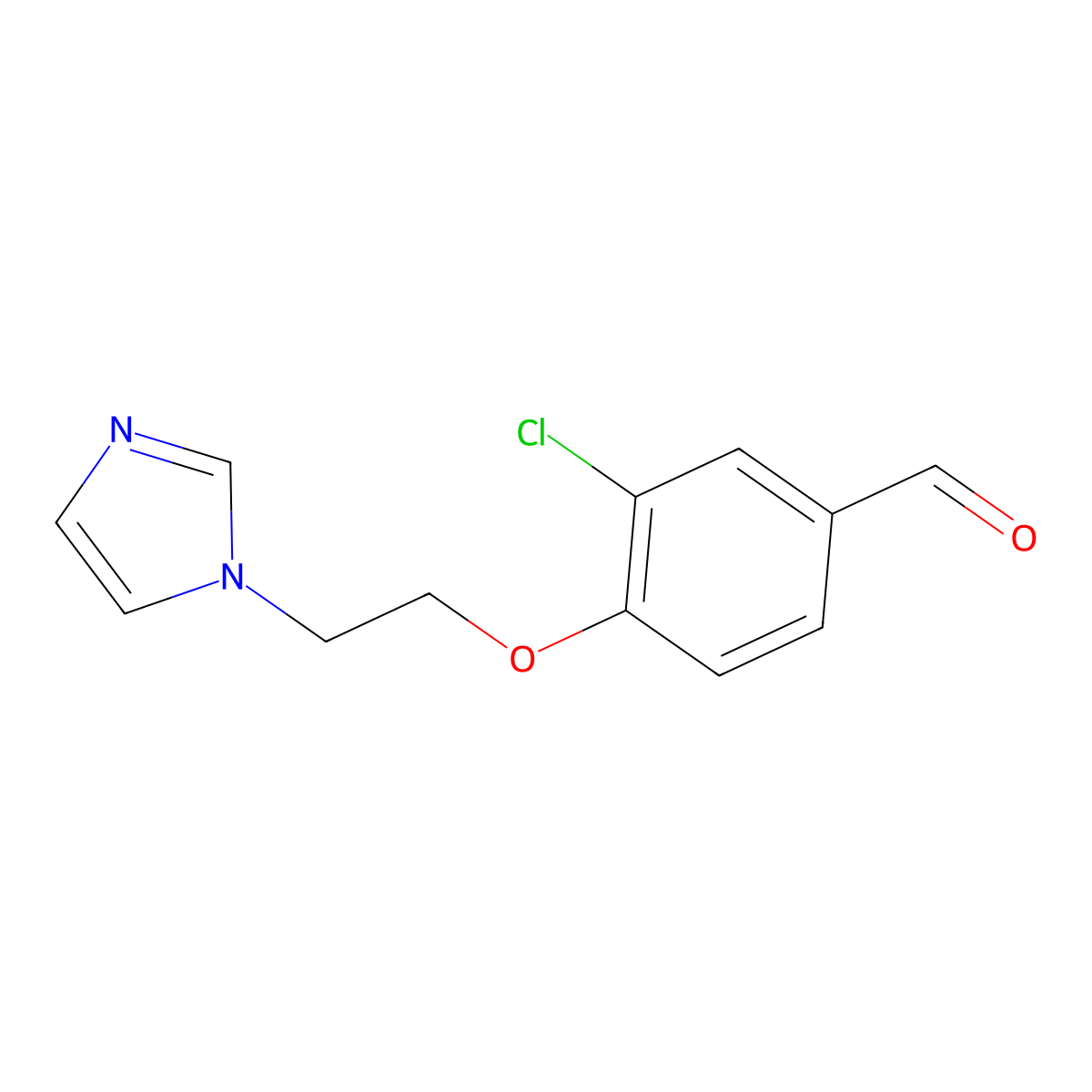 3-chloro-4-[2-(1H-imidazol-1-yl)ethoxy]benzaldehyde molecular structure, CAS 1284907-01-2