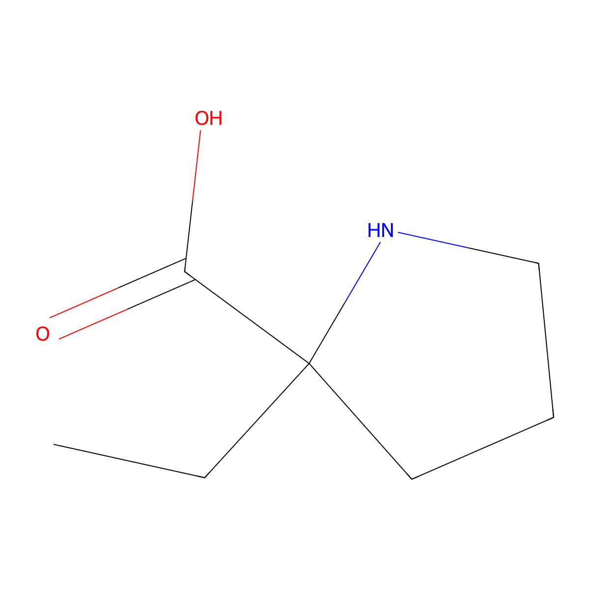 2-Ethylproline molecular structure, CAS 1284942-95-5