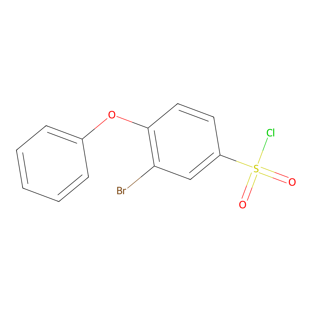 3-Bromo-4-phenoxybenzene-1-sulfonyl chloride molecular structure, CAS 1284960-73-1