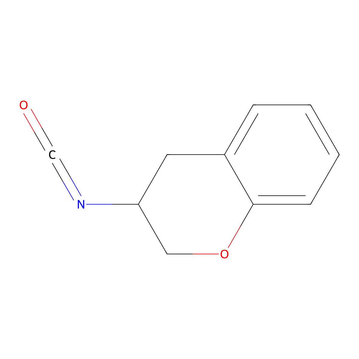 3-isocyanato-3,4-dihydro-2H-1-benzopyran molecular structure, CAS 1284992-70-6