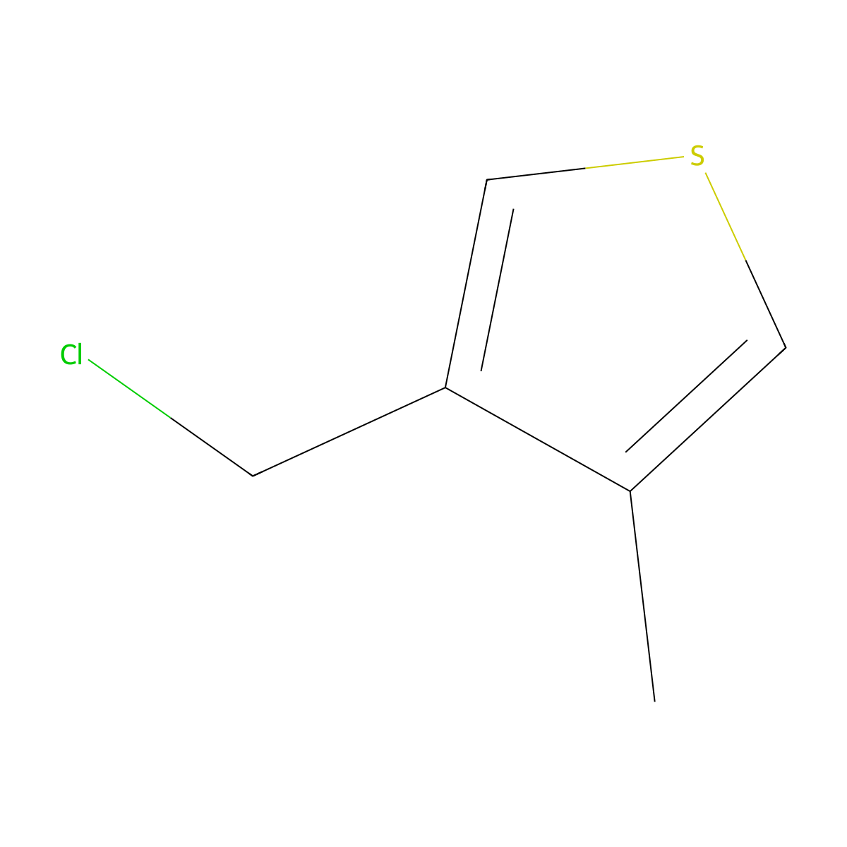 3-(Chloromethyl)-4-methylthiophene molecular structure, CAS 1285000-97-6