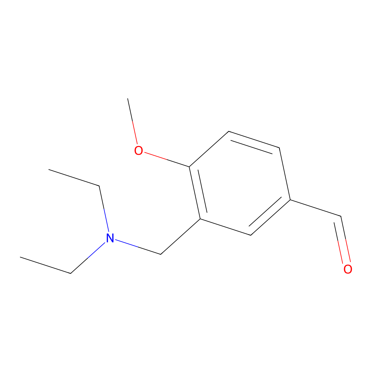3-[(Diethylamino)methyl]-4-methoxybenzaldehyde molecular structure, CAS 128501-82-6
