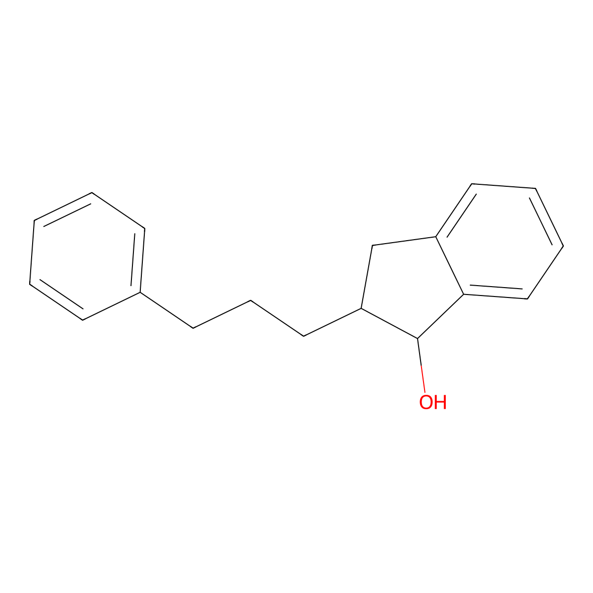 2-(3-phenylpropyl)-2,3-dihydro-1H-inden-1-ol molecular structure, CAS 1285167-20-5