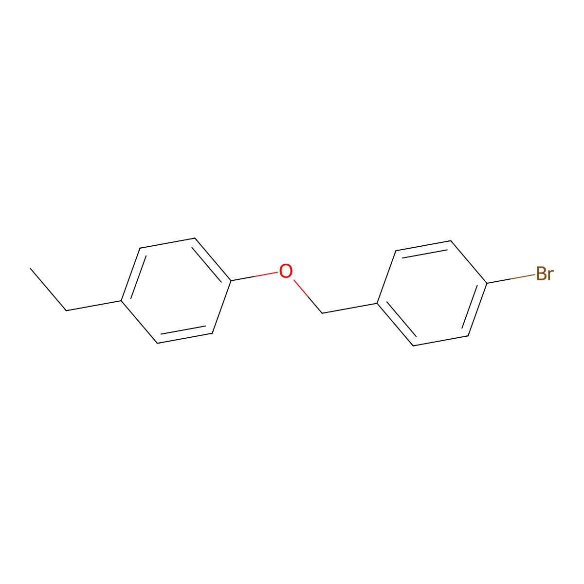 1-Bromo-4-((4-ethylphenoxy)methyl)benzene molecular structure, CAS 1285167-76-1