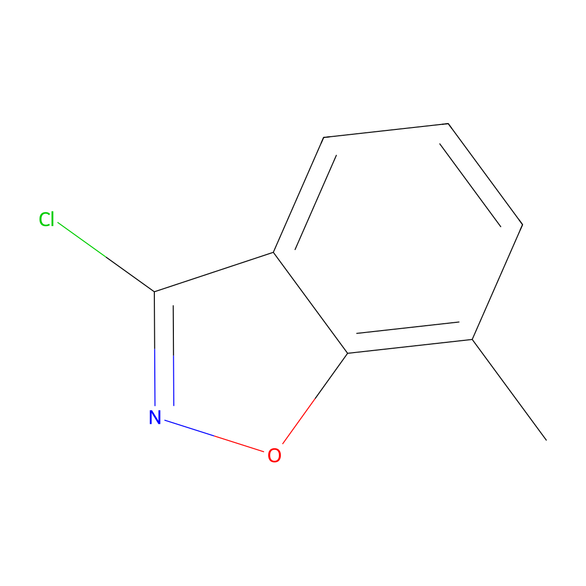 3-Chloro-7-methylbenzo[d]isoxazole molecular structure, CAS 128520-86-5