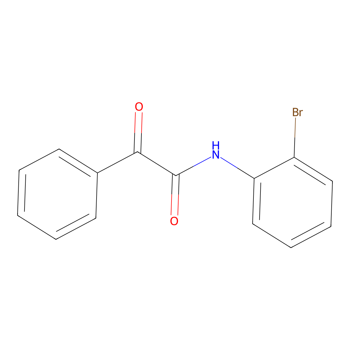 N-(2-Bromophenyl)-2-oxo-2-phenylacetamide molecular structure, CAS 1285240-21-2