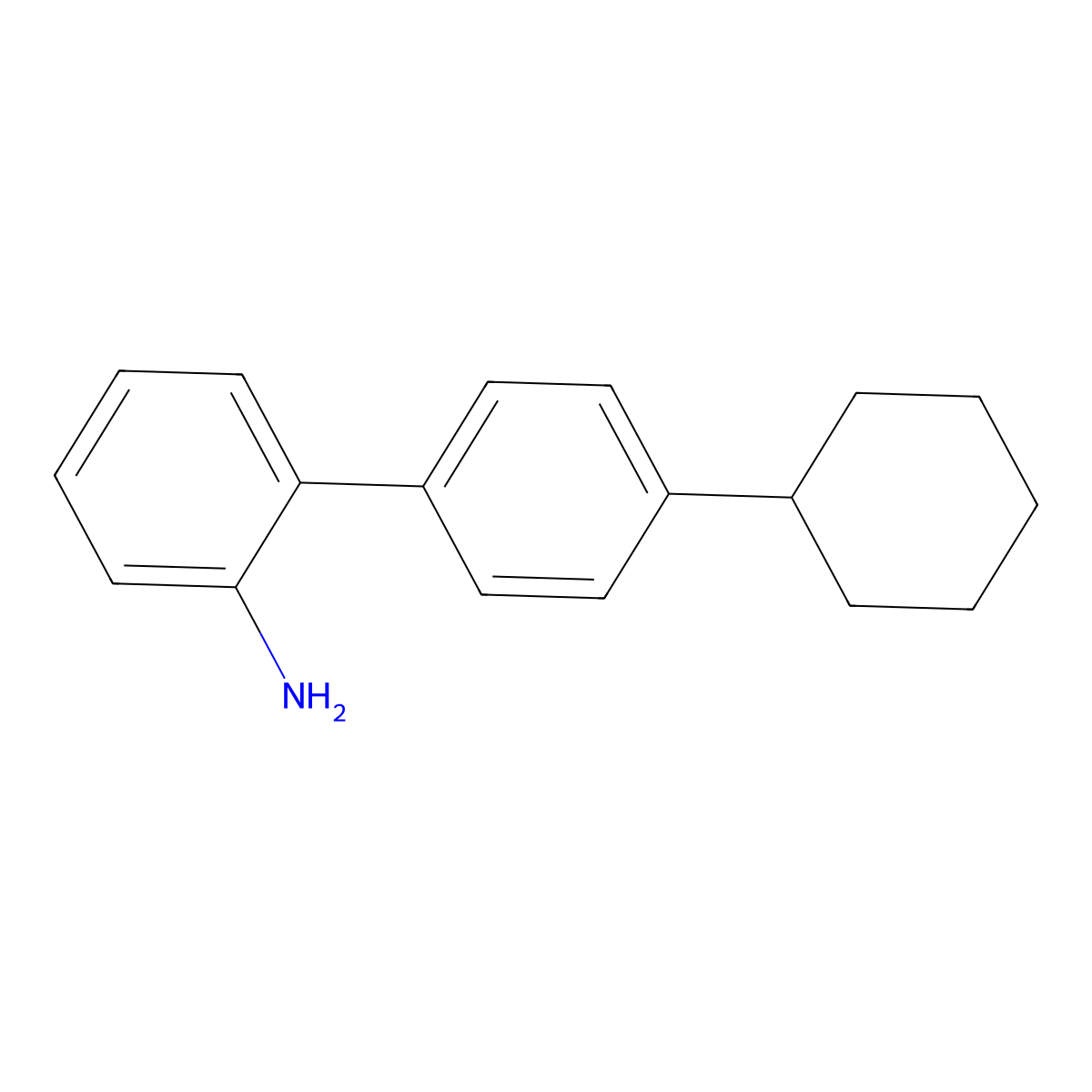 4'-Cyclohexyl[1,1'-biphenyl]-2-amine molecular structure, CAS 1285249-10-6