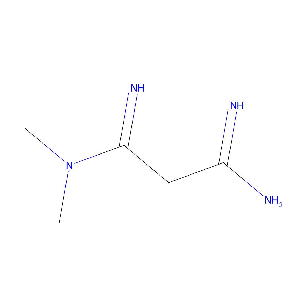N,N-Dimethyl Malonamidine molecular structure, CAS 1285259-55-3