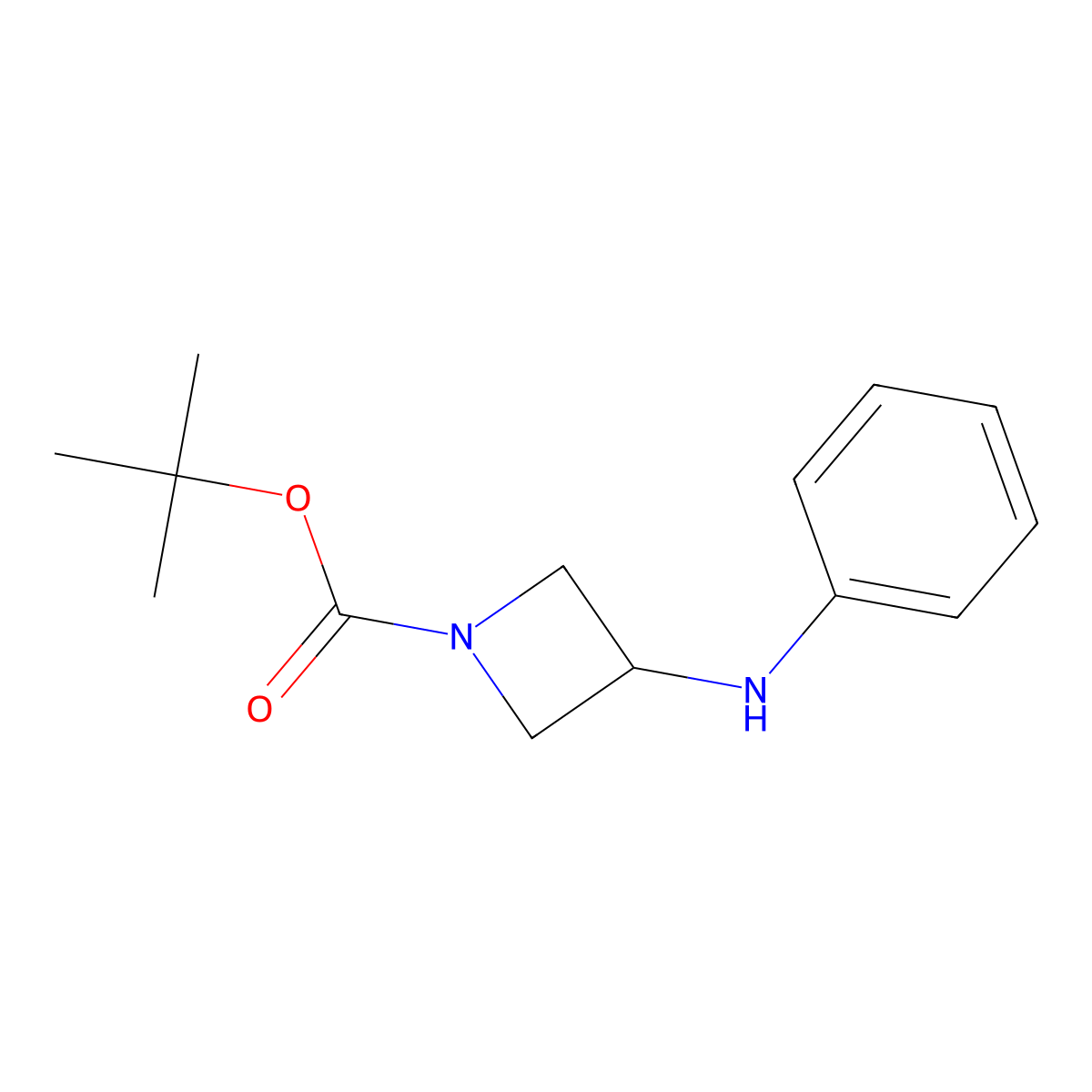 tert-Butyl 3-(phenylamino)azetidine-1-carboxylate molecular structure, CAS 1285278-84-3