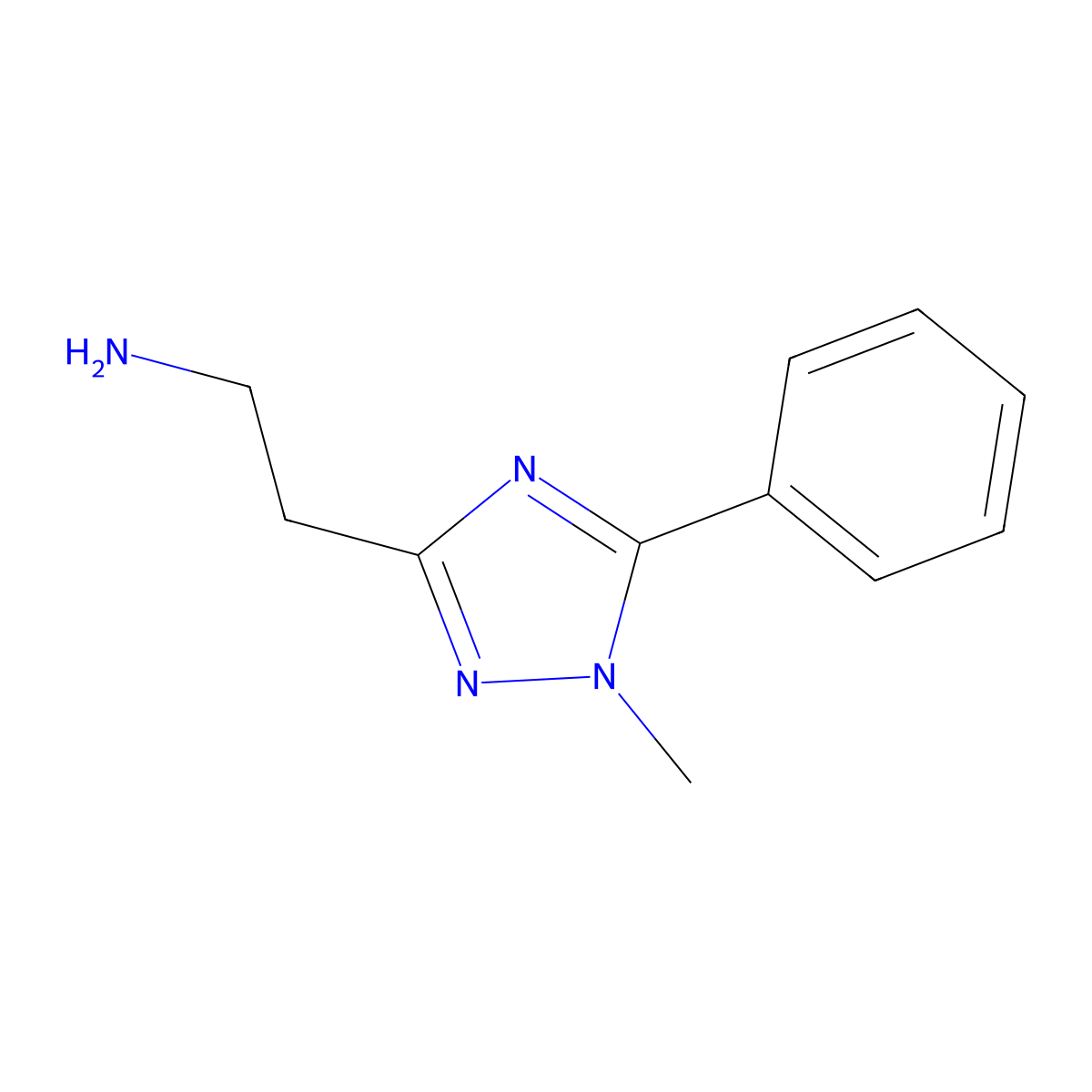 2-(1-Methyl-5-phenyl-1h-1,2,4-triazol-3-yl)ethan-1-amine molecular structure, CAS 1285309-32-1