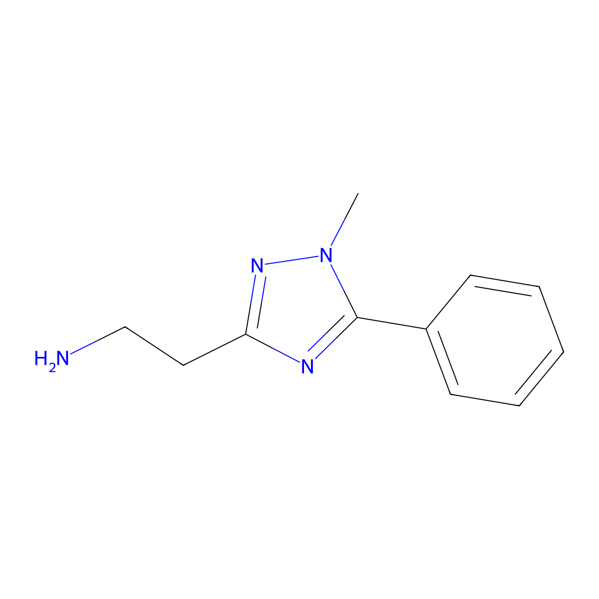 2-(1-Methyl-5-phenyl-1h-1,2,4-triazol-3-yl)ethan-1-amine molecular structure, CAS 1285309-32-1