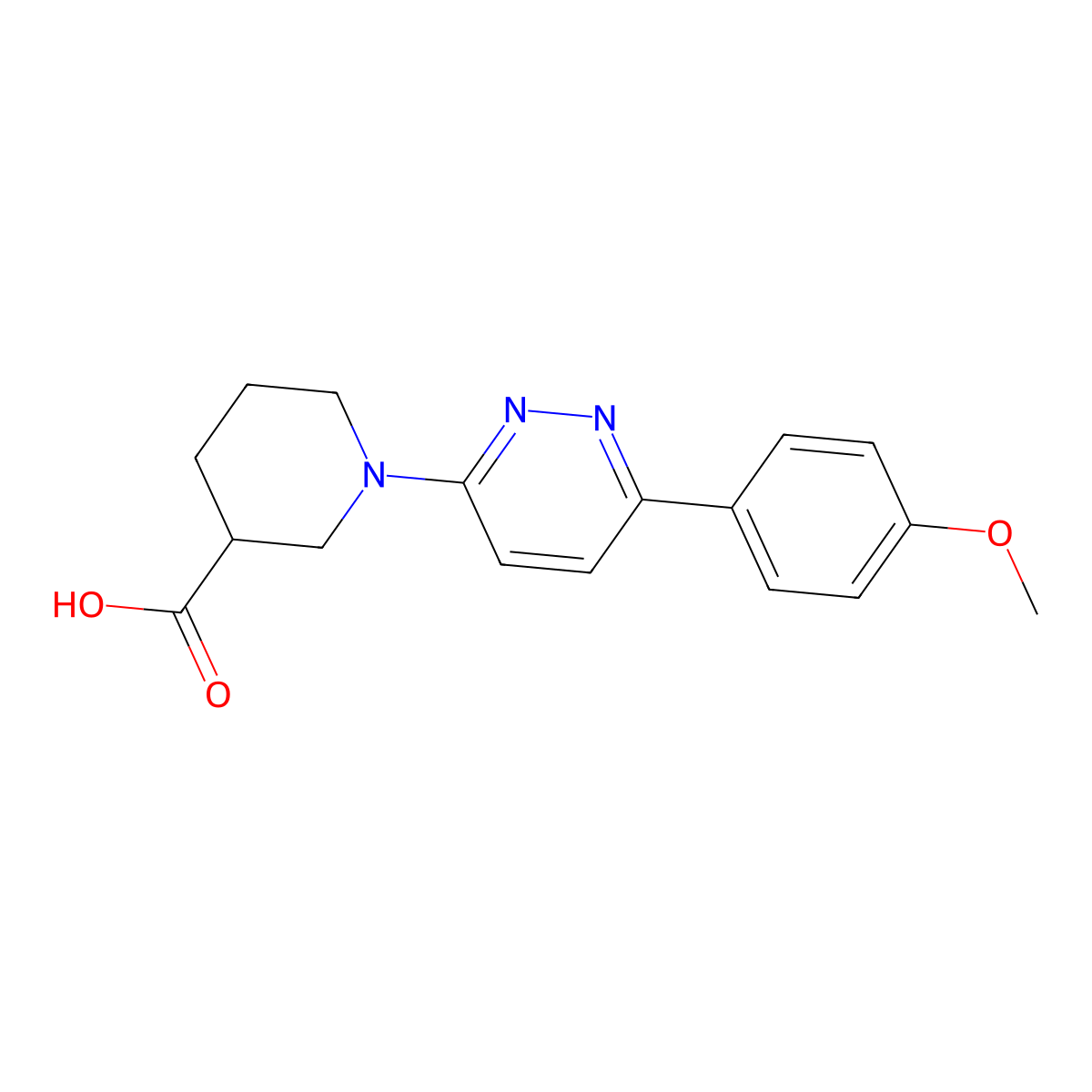 1-[6-(4-Methoxyphenyl)pyridazin-3-YL]piperidine-3-carboxylic acid molecular structure, CAS 1285343-64-7